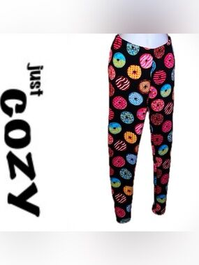 Donut Pajama Leggings M/L 🍩🩷💛🩵